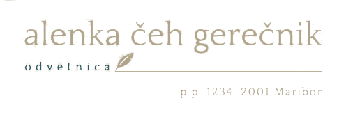 Odvetnica Alenka Čeh Gerečnik